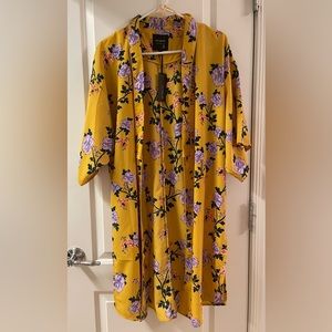 CottonOn Lana longline kimono swim cover-up